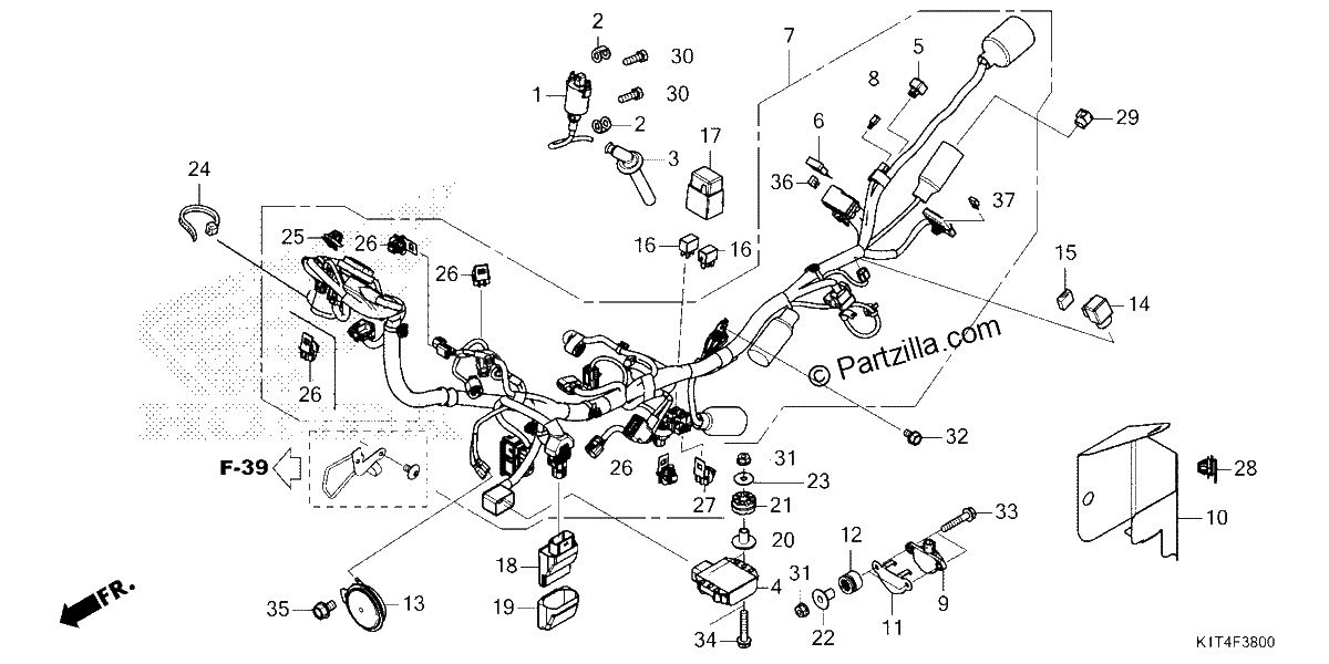 Diagrama de WIRE HARNESS 1