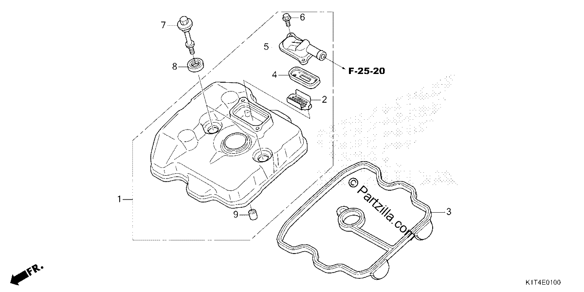 Diagrama de CYLINDER HEAD COVER