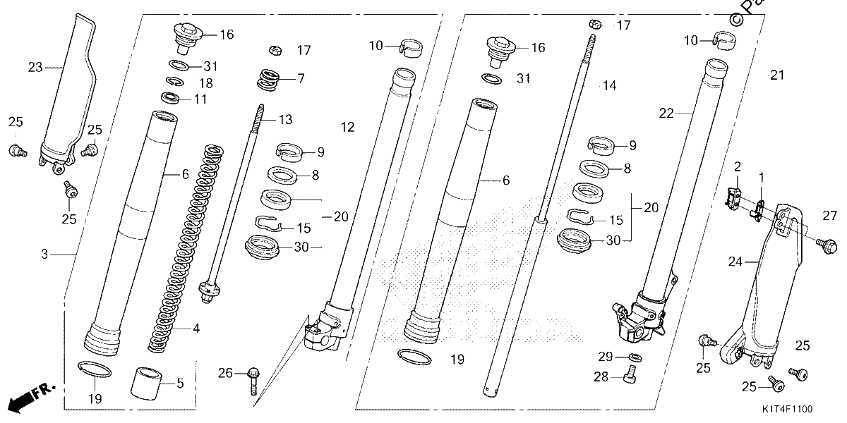 Diagrama de FRONT FORK