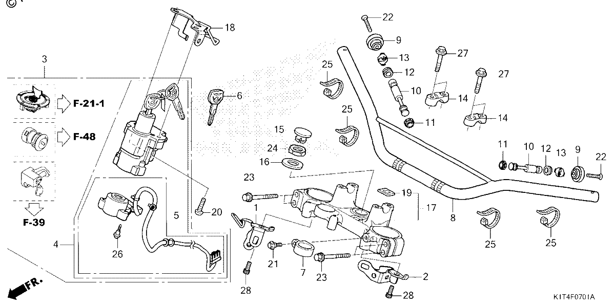 Diagrama de HANDLEBAR TOP BRIDGE 2
