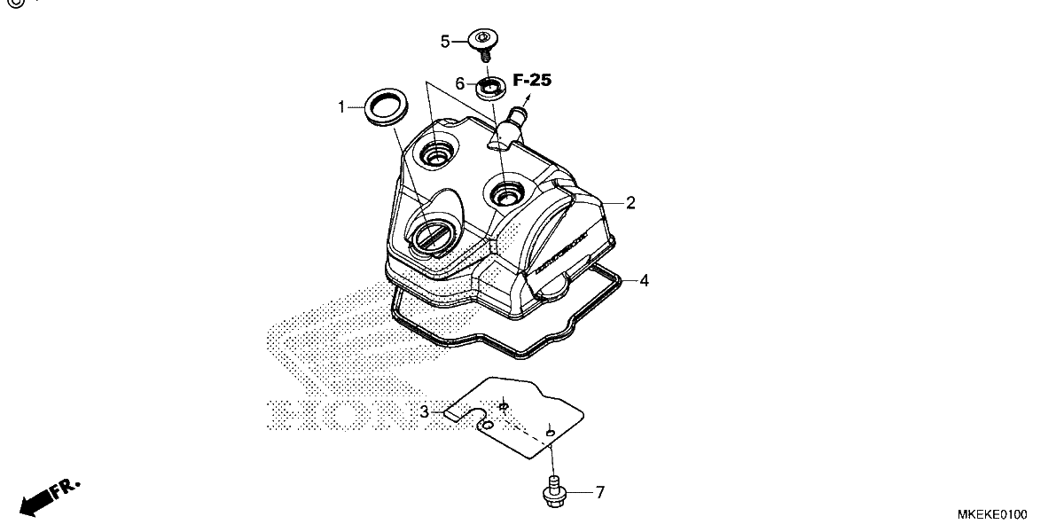 Diagrama de CYLINDER HEAD COVER