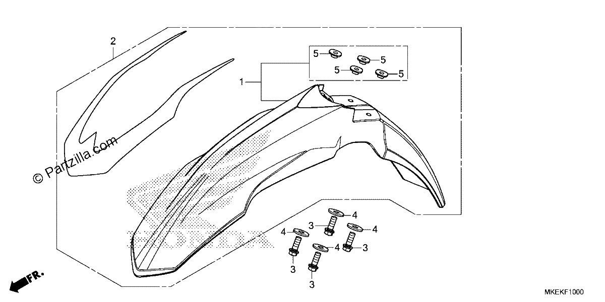 Diagrama de FRONT FENDER