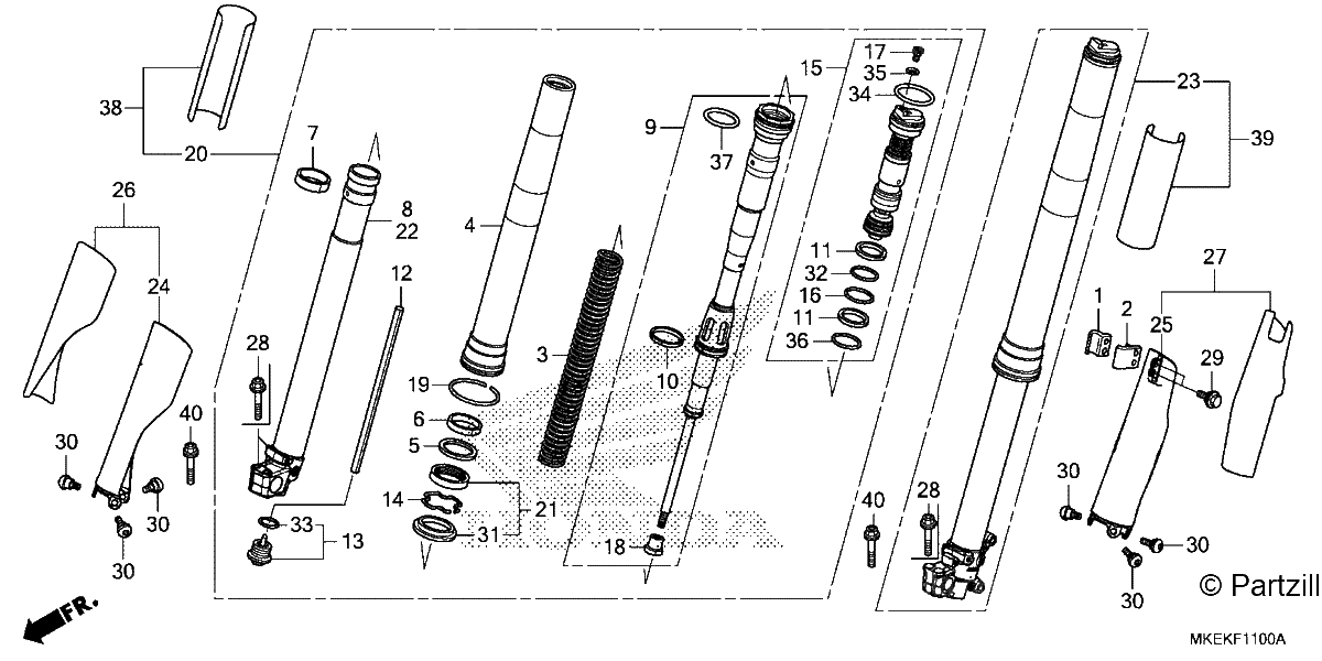 Diagrama de FRONT FORK