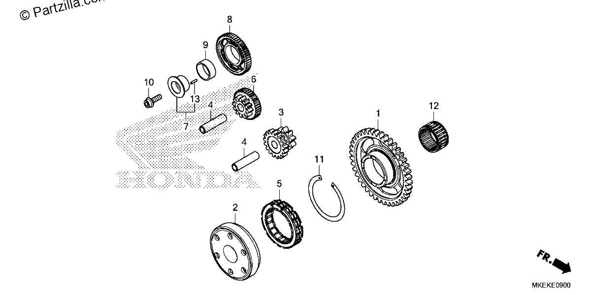 Diagrama de STARTING CLUTCH