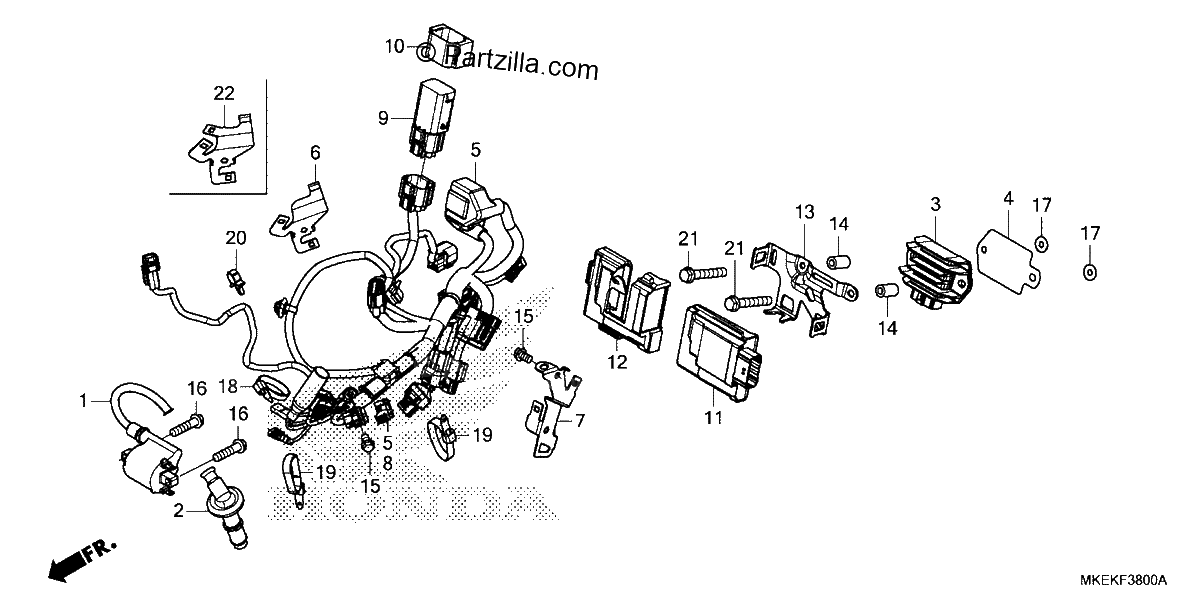Diagrama de WIRE HARNESS