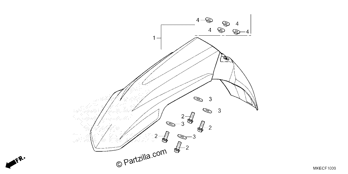 Diagrama de FRONT FENDER
