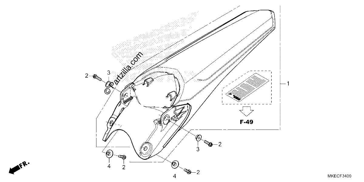 Diagrama de REAR FENDER