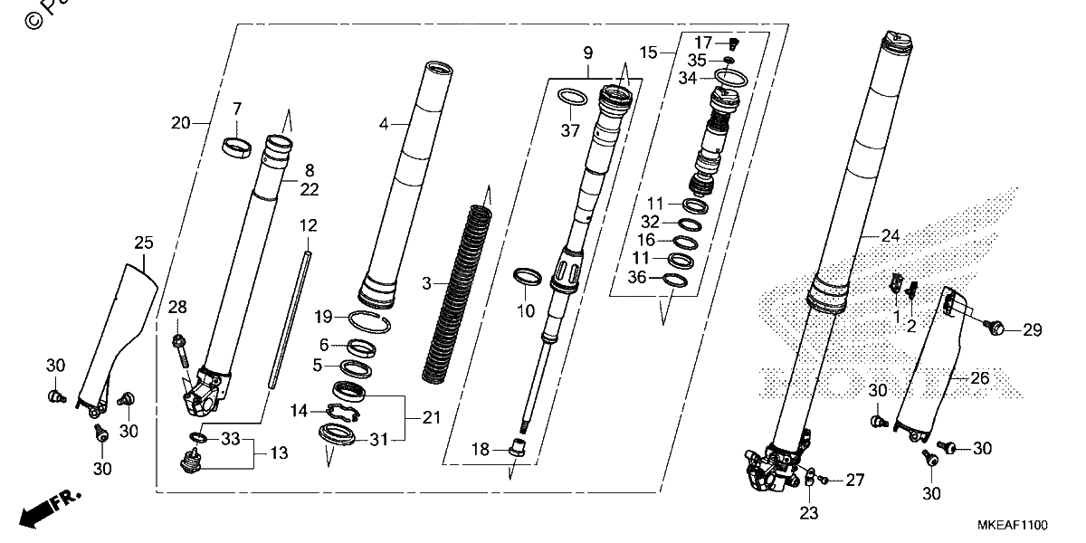 Diagrama de FRONT FORK