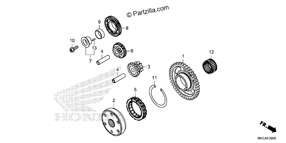 Diagrama de STARTING CLUTCH