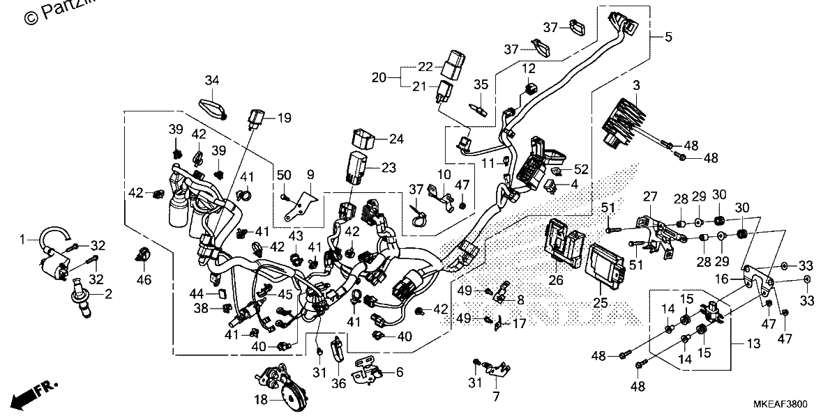 Diagrama de WIRE HARNESS