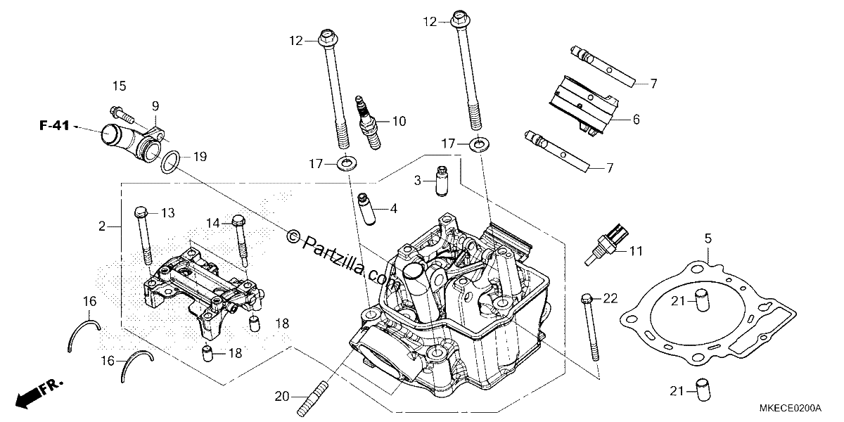 Diagrama de CYLINDER HEAD