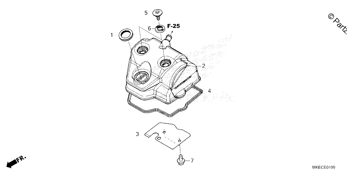 Diagrama de CYLINDER HEAD COVER