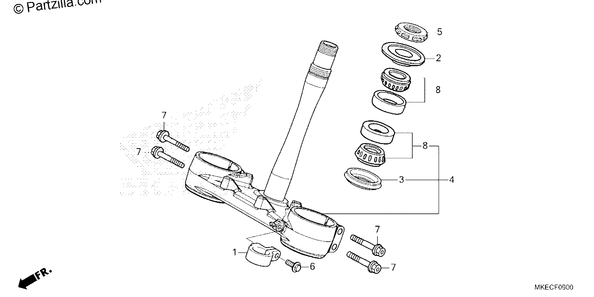 Diagrama de STEERING STEM