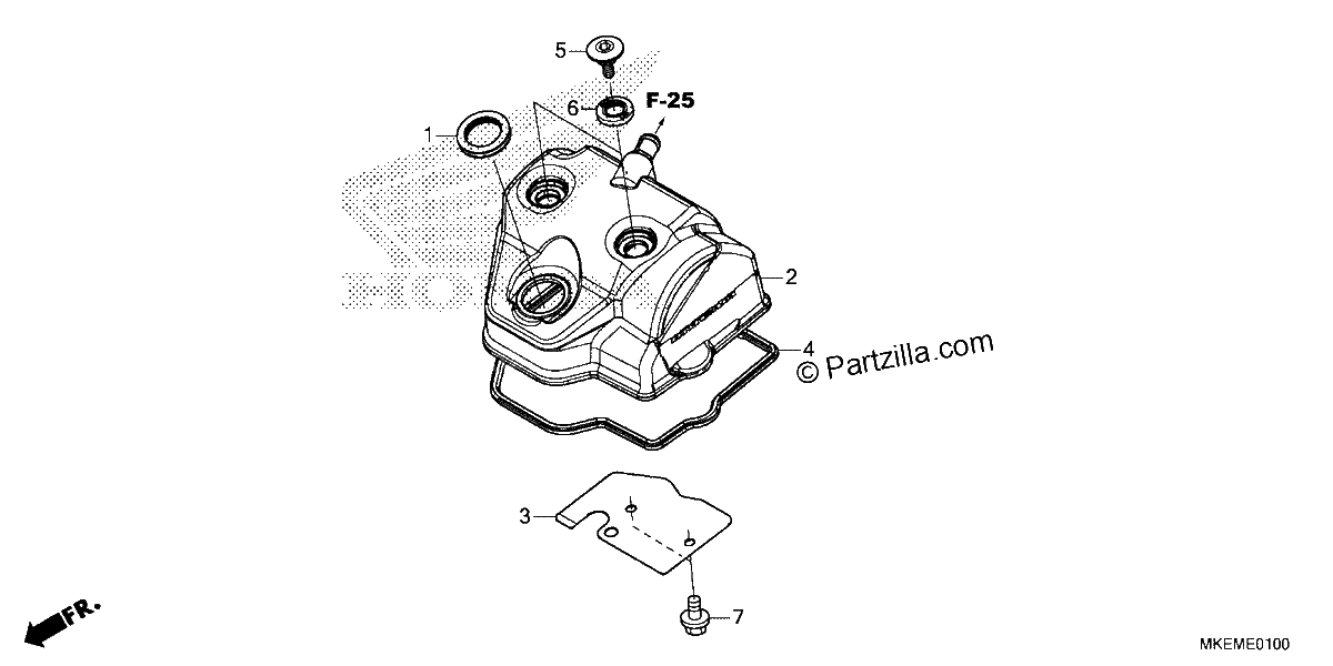 Diagrama de CYLINDER HEAD COVER