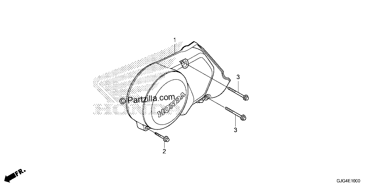 Diagrama de LEFT CRANKCASE COVER
