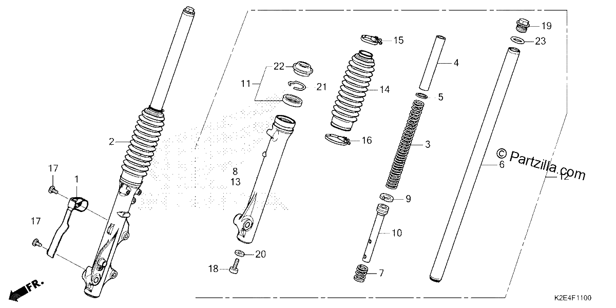 Diagrama de FRONT FORK