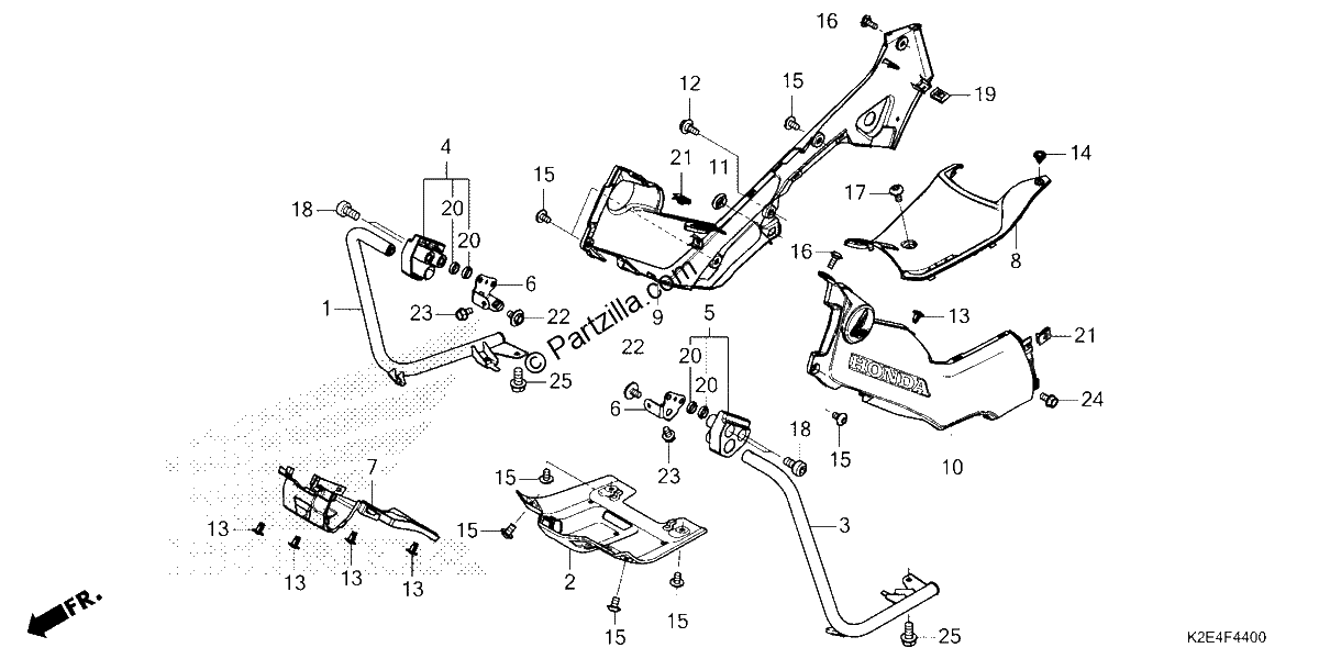 Diagrama de MAIN PIPE COVER