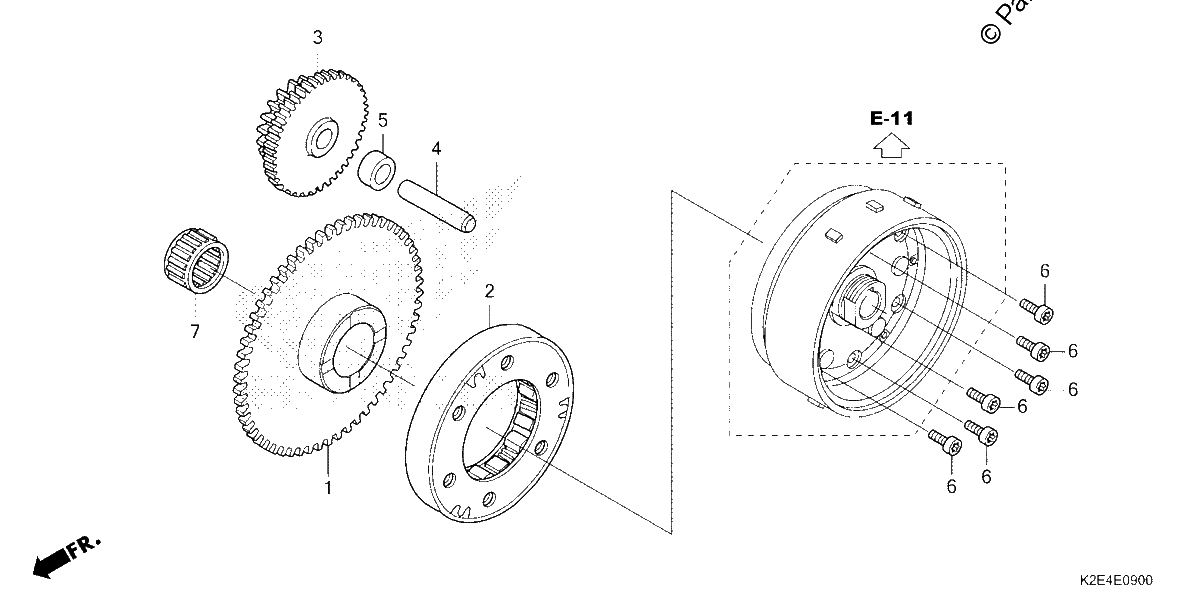 Diagrama de STARTING CLUTCH