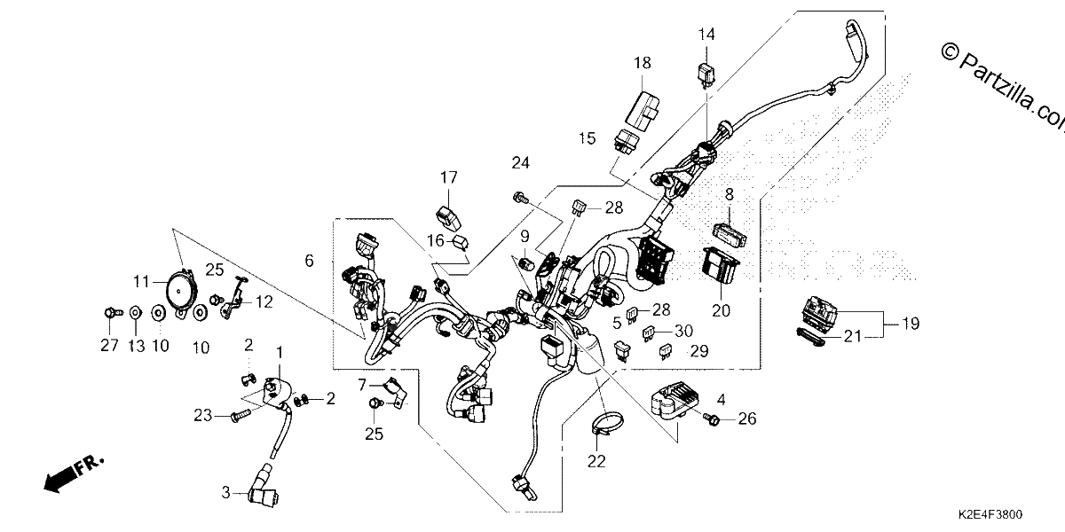 Diagrama de WIRE HARNESS