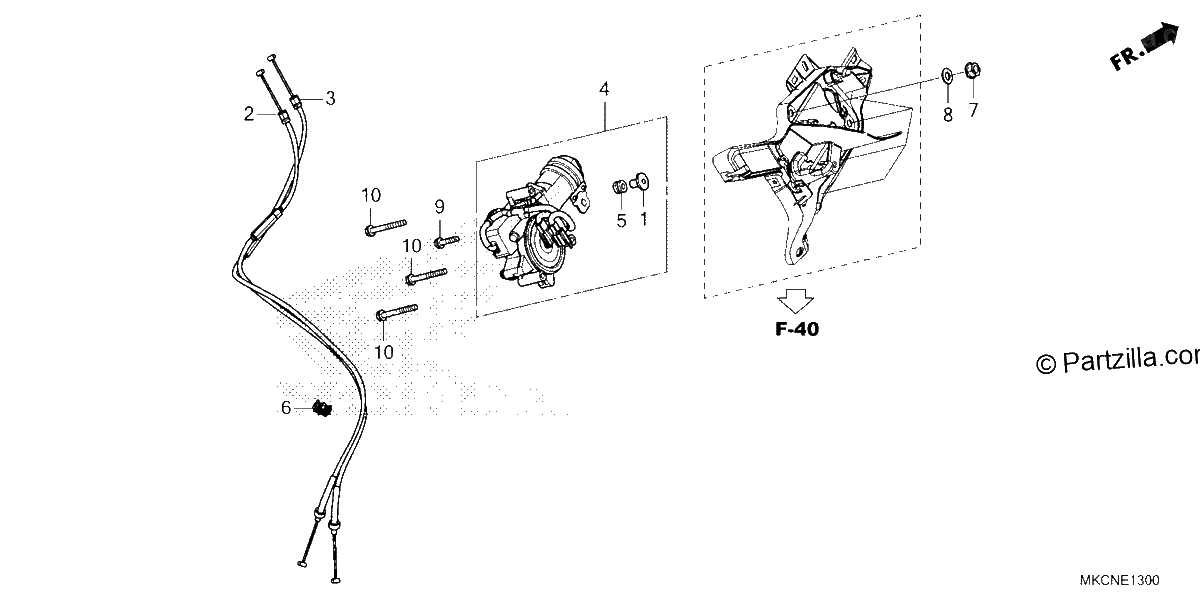 Diagrama de REVERSE SHIFT ACTUATOR