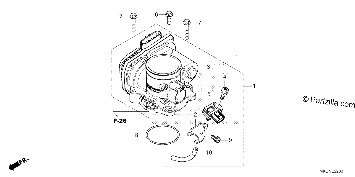 Diagrama de THROTTLE BODY