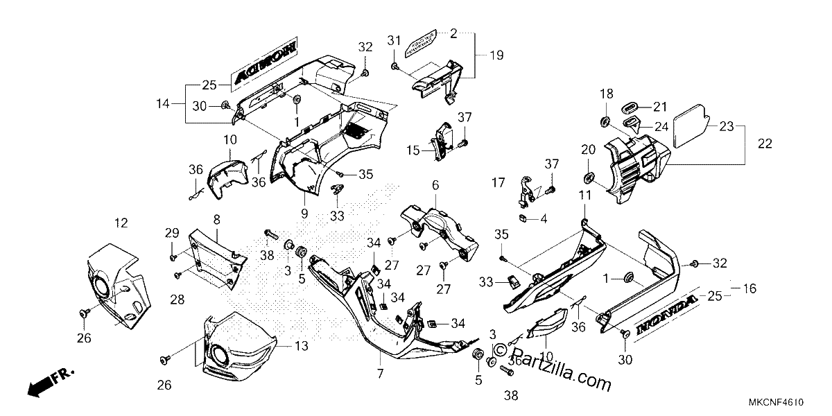 Diagrama de ENGINE COVER