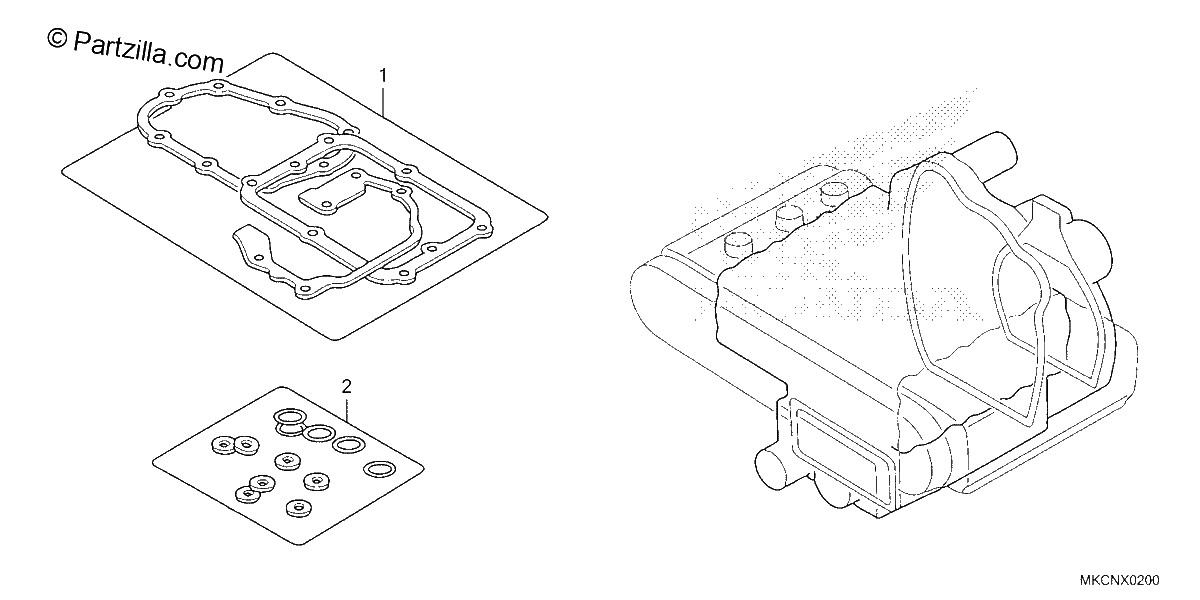 Diagrama de GASKET KIT B