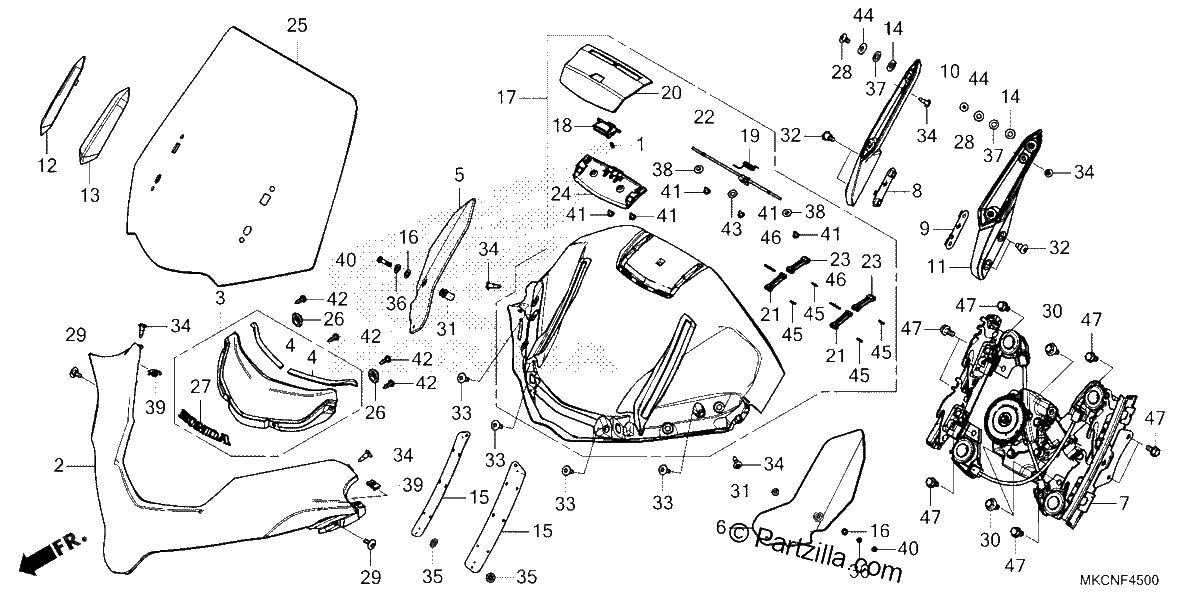 Diagrama de WINDSCREEN