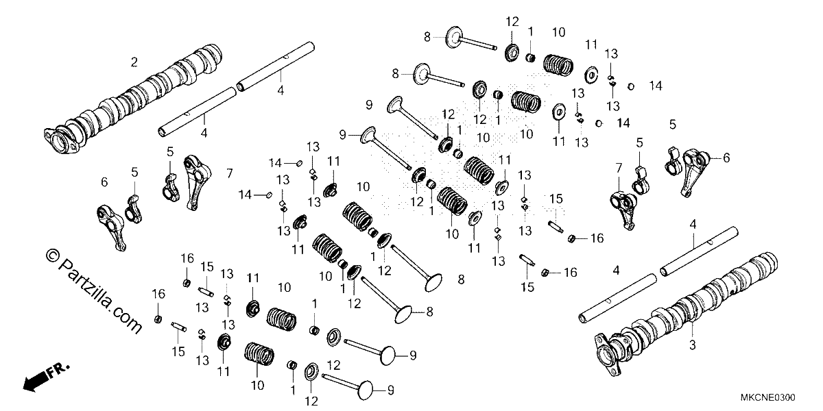 Diagrama de CAMSHAFT VALVE
