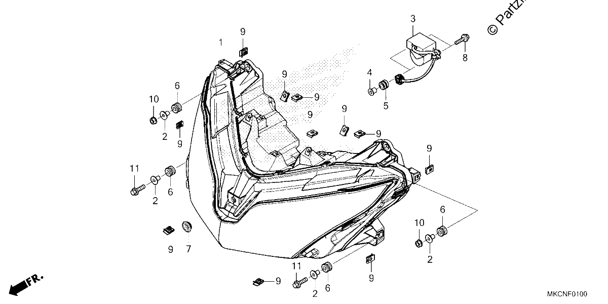 Diagrama de HEADLIGHT
