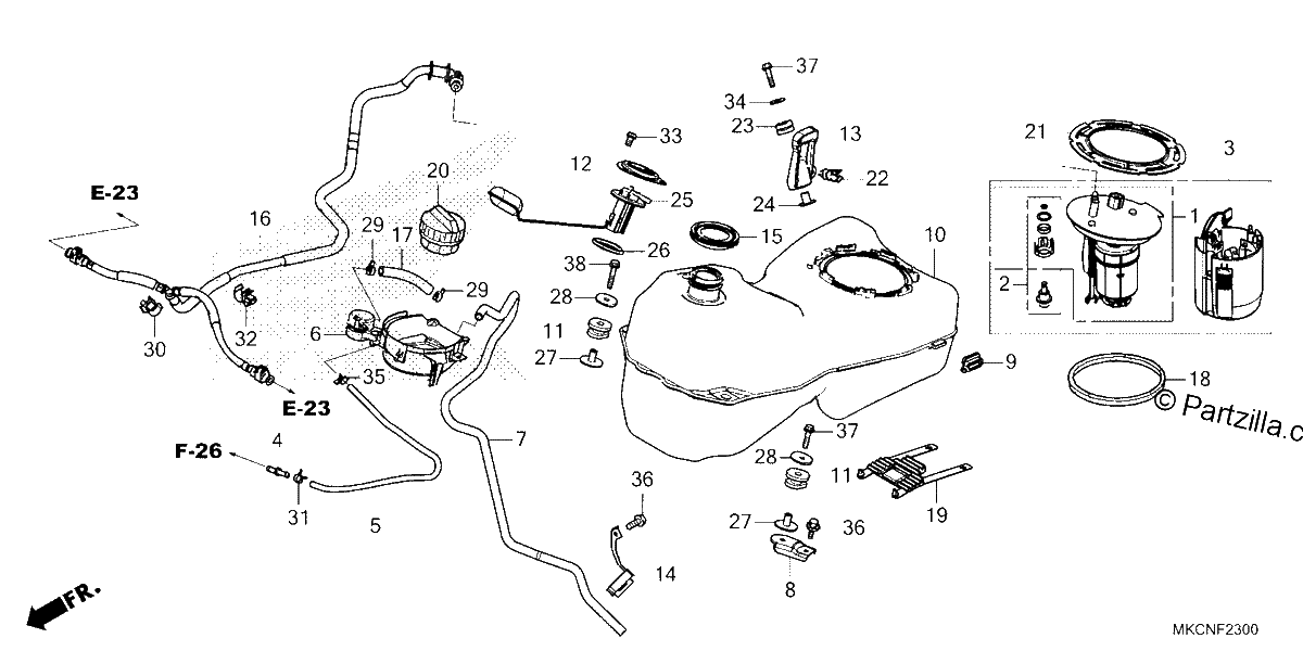 Diagrama de FUEL TANK