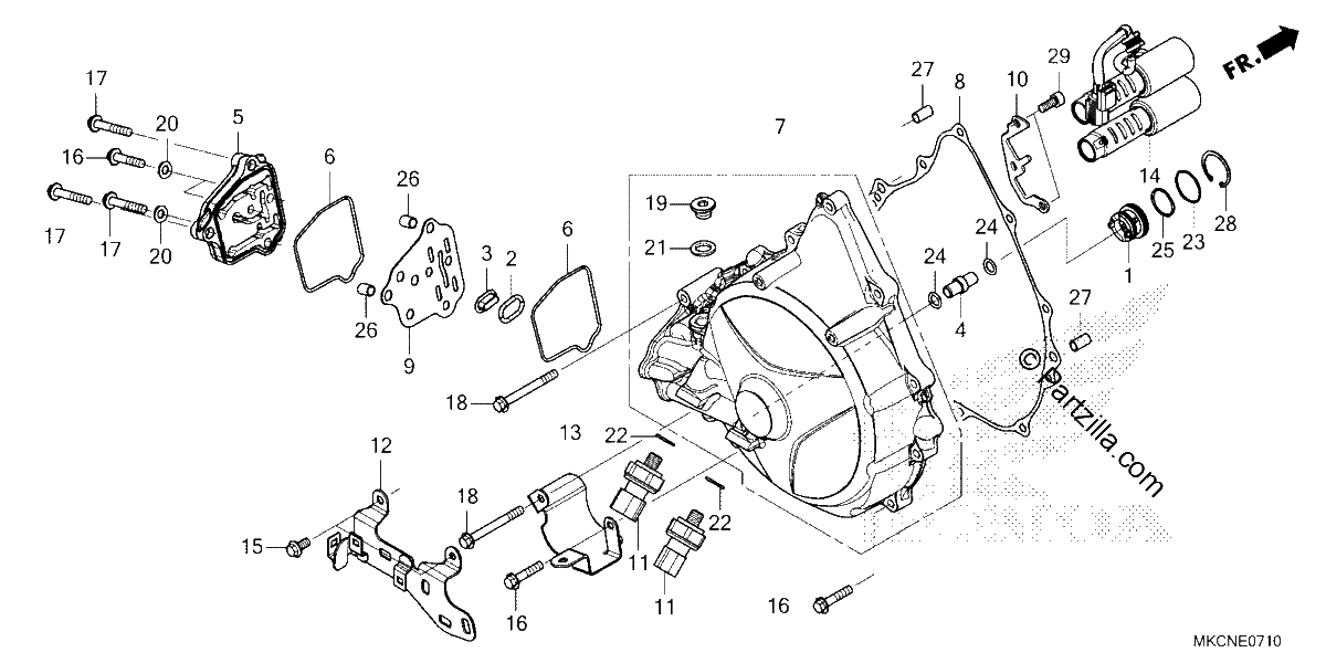 Diagrama de CLUTCH COVER DCT