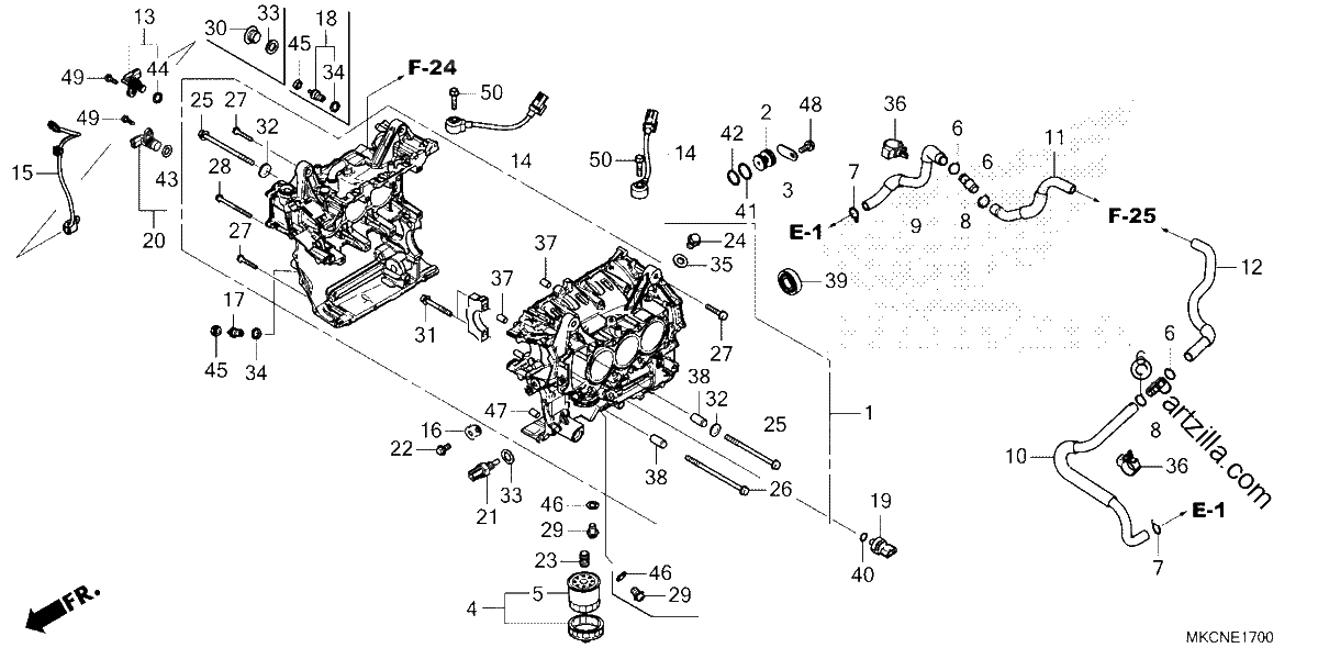 Diagrama de CYLINDER BLOCK