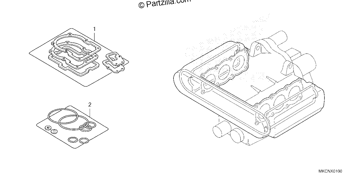 Diagrama de GASKET KIT A