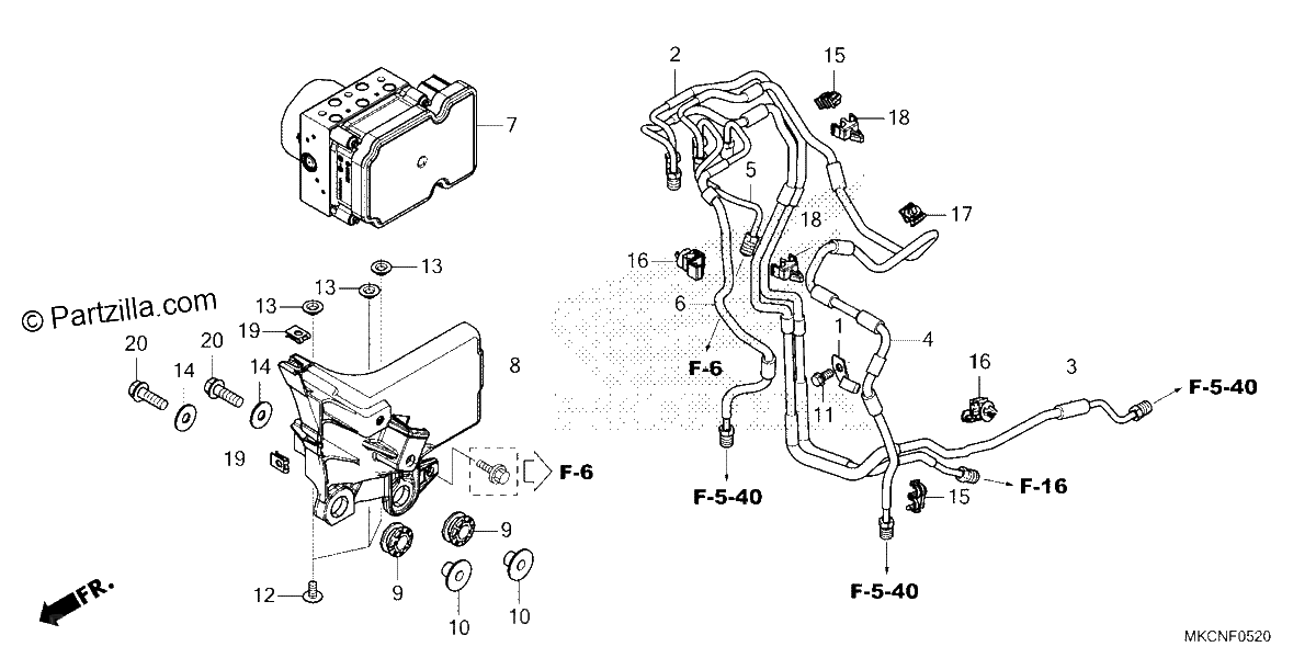 Diagrama de ABS MODULATOR