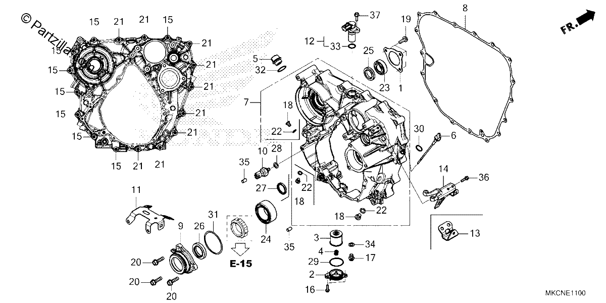 Diagrama de REAR CASE