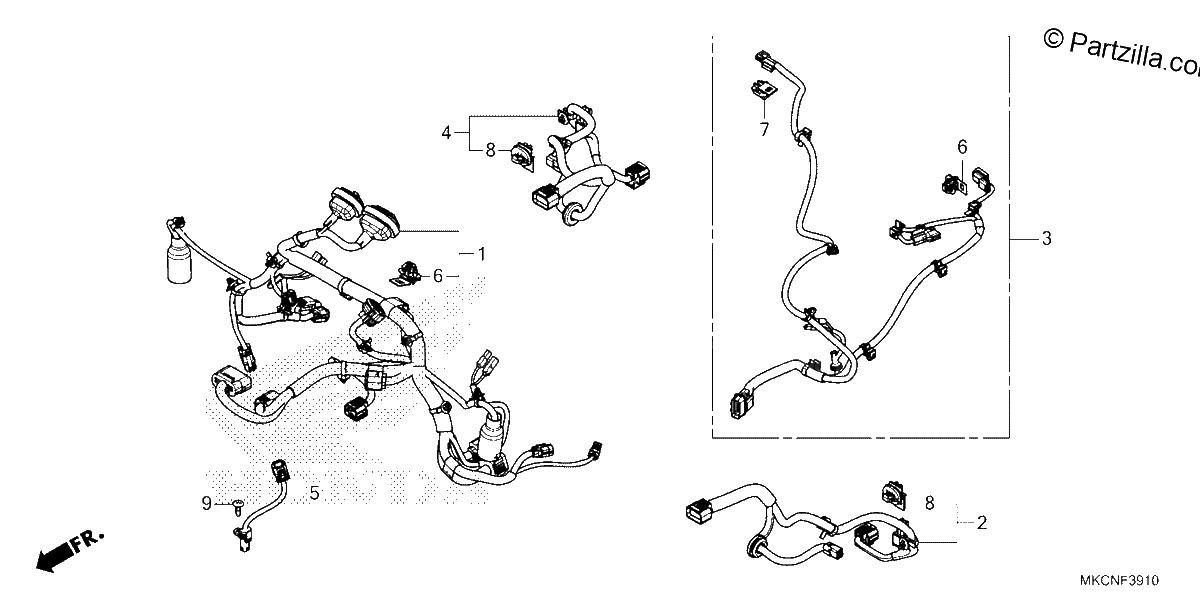 Diagrama de SUB HARNESS