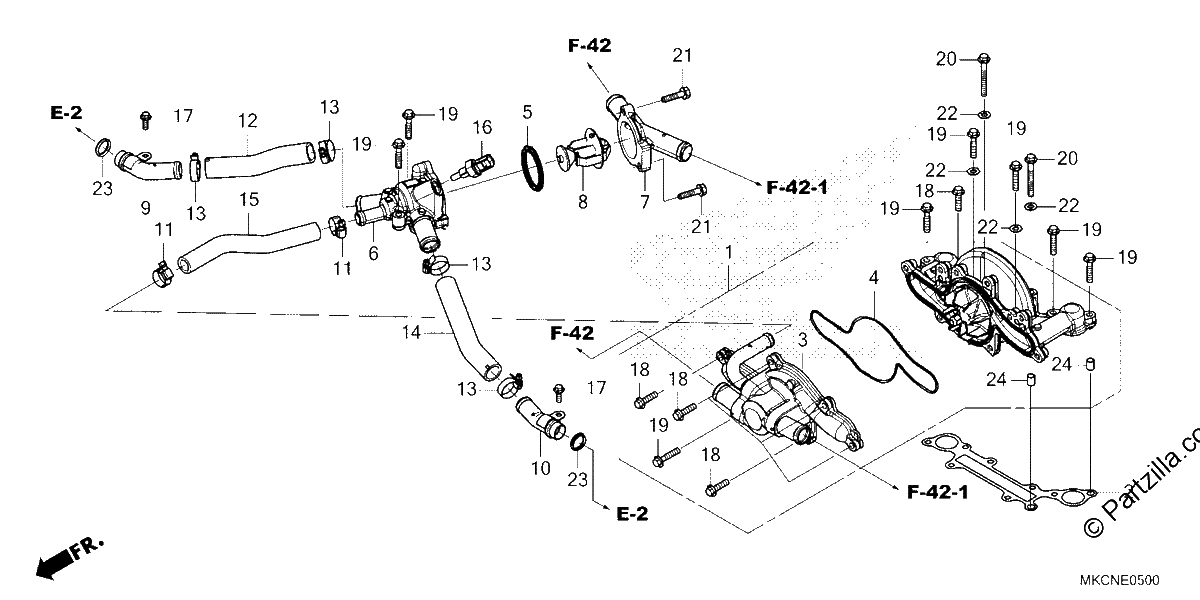 Diagrama de WATER PUMP