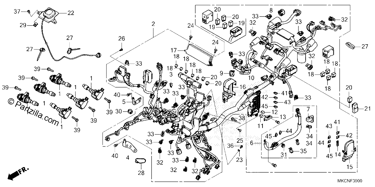 Diagrama de WIRE HARNESS