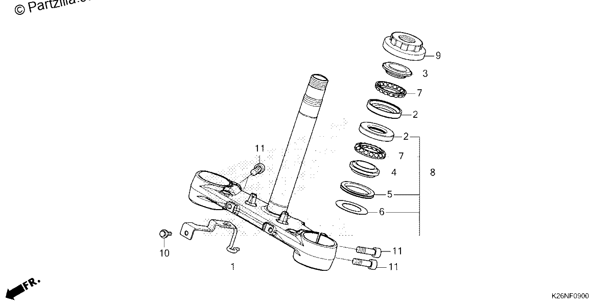 Diagrama de STEERING STEM