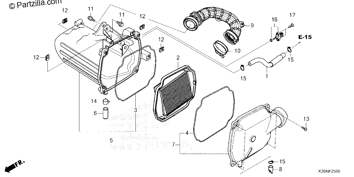 Diagrama de AIR CLEANER