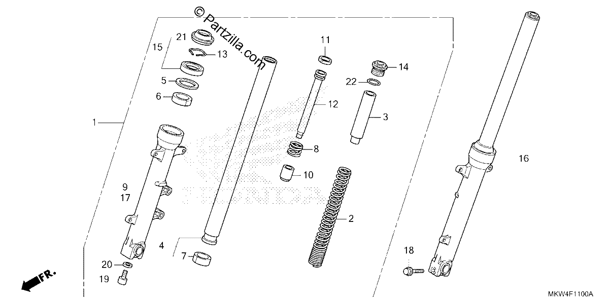 Diagrama de FRONT FORK