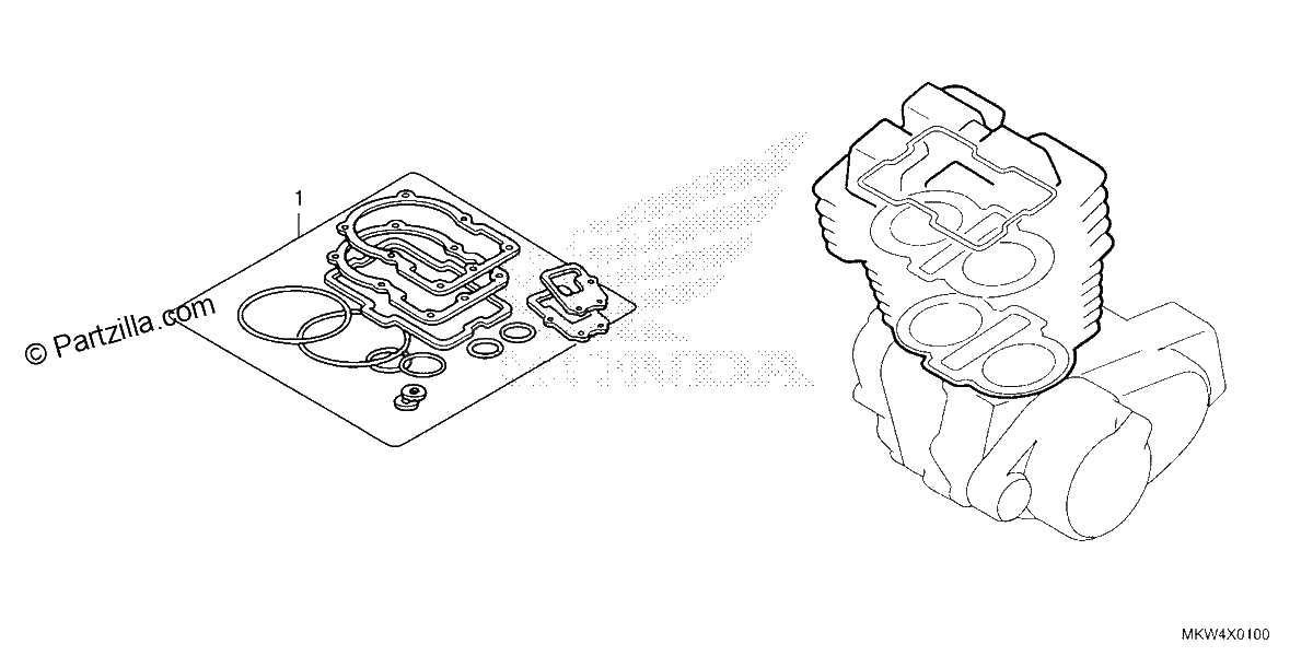 Diagrama de GASKET KIT A