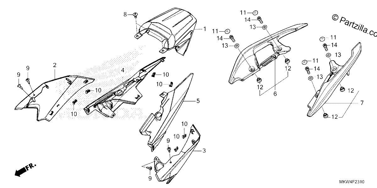 Diagrama de SEAT COWL