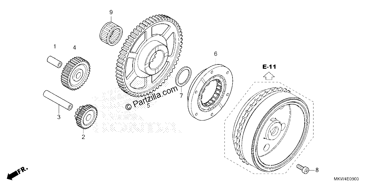 Diagrama de STARTING CLUTCH