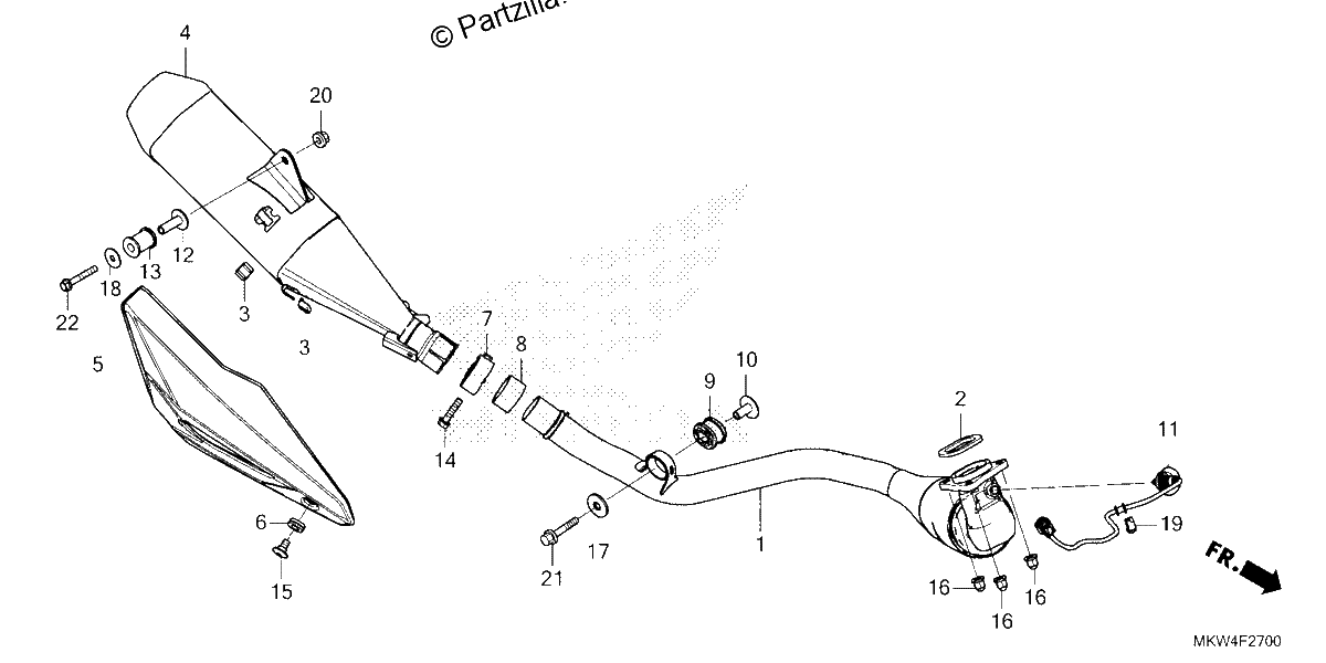 Diagrama de EXHAUST MUFFLER