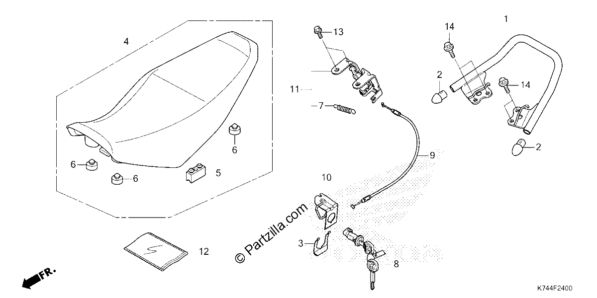 Diagrama de SEAT REAR GRIP