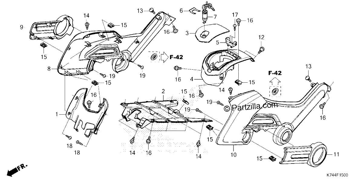 Diagrama de TANK COVER SIDE COVER