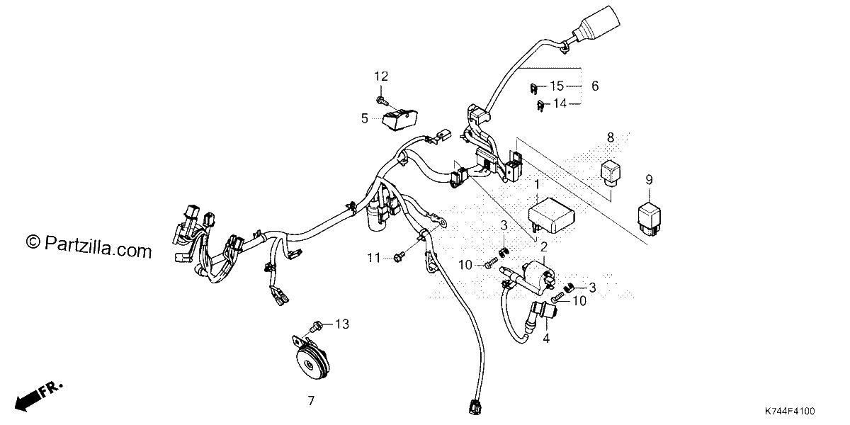 Diagrama de WIRE HARNESS