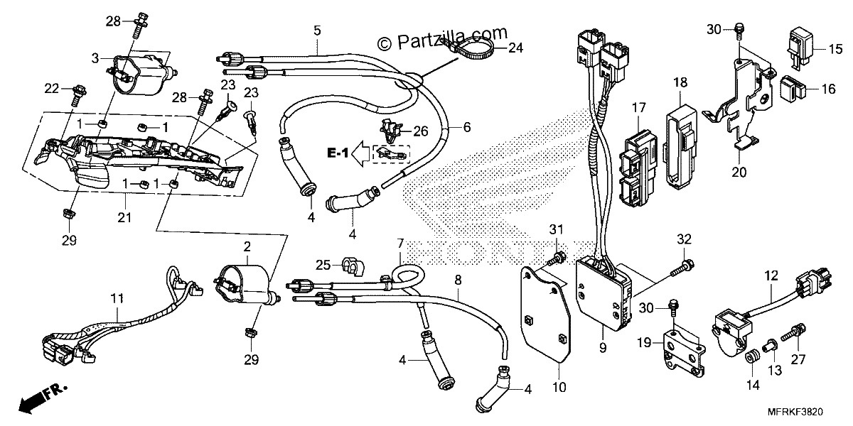 Diagrama de IGNITION COIL ECU